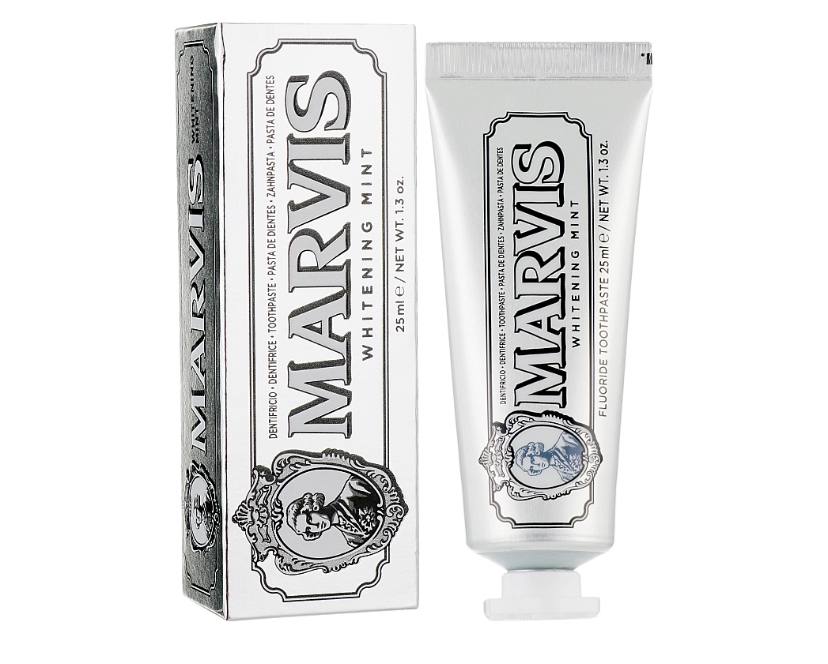 MARVIS Whitening Toothpaste 25ml - Зубна паста з м'ятним смаком і відбілюючим ефектом MARVIS Whitening Toothpaste 25ml - Зубна паста з м'ятним смаком і відбілюючим ефектом